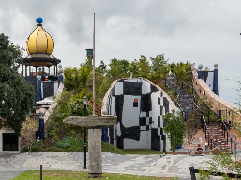 Hundertwasser Art Centre with its golden dome and living roof