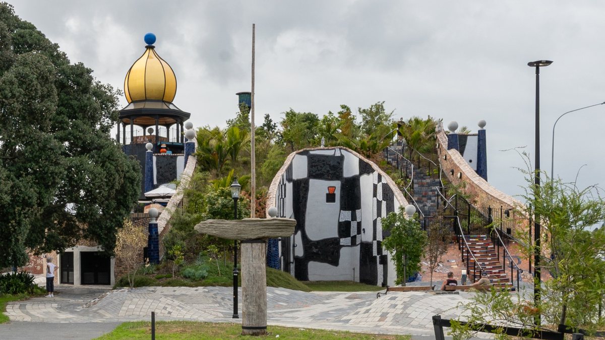 Hundertwasser Art Centre with its golden dome and living roof